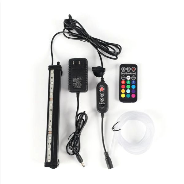 Lightings 24/7 dimmbare tauchfähige LED-Aquariumleuchte, Aquariumleuchte, 13 Beleuchtungsmodi, Blitz, 1858 cm, automatisches Ein/Aus, Tag/Nacht-Zyklus