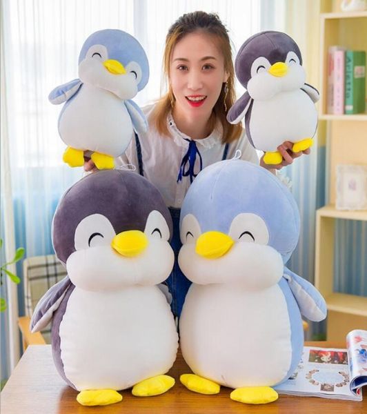 Boneca pinguim gordo bonito macio para baixo algodão brinquedo de pelúcia dúctil travesseiro de sono crianças039s brinquedos menino e menina presente aniversário cama sofá dec6392344