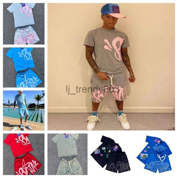 Designer Syna World Trainingsanzug Sportset Kurzarm Shorts Zweiteiler Bedrucktes Herren Damen T-Shirt Y2k Teesort Set Grafik T-Shirt Hip Hop Synaworld Summerirt