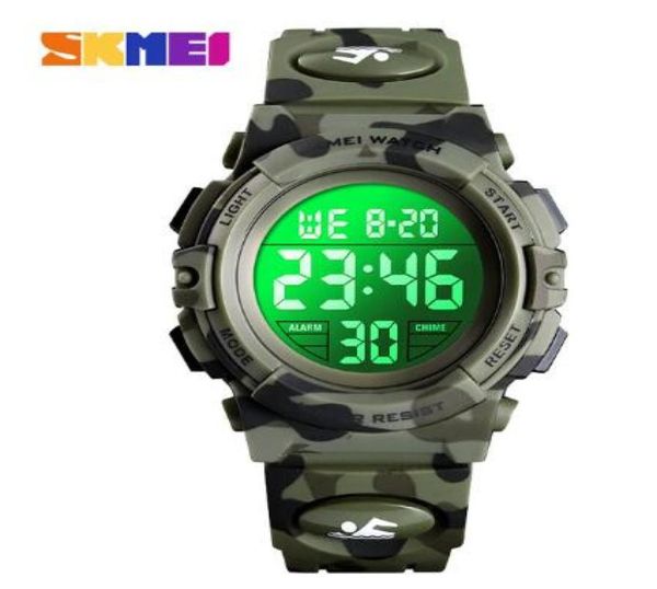 Militär Kinder Sport Uhren 50M Wasserdichte Elektronische Armbanduhr Stoppuhr Uhr Kinder Digital Uhr Für Jungen Mädchen3822098