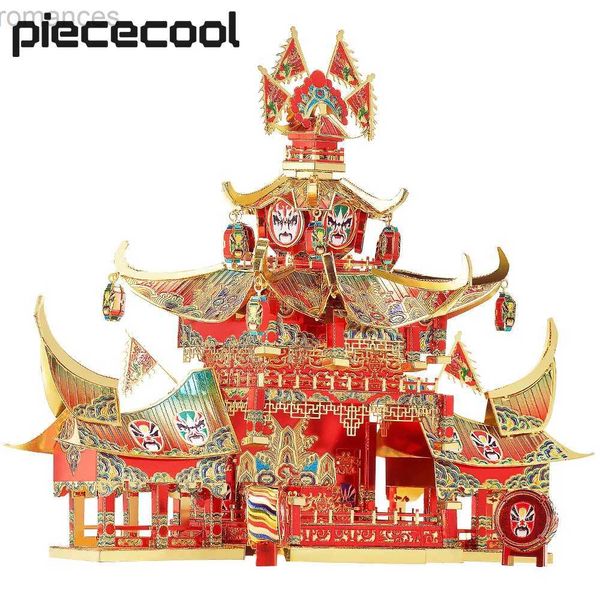 Puzzle 3D Piececool Puzzle 3D in metallo Antico palcoscenico teatrale Kit modello di assemblaggio fai da te Giocattoli per adolescenti 240314