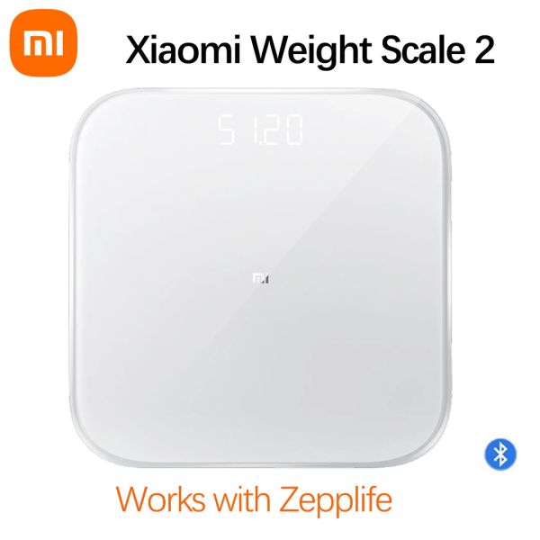 Scala originale Xiaomi Mijia Scala 2 Bluetooth 5.0 Scala di pesatura Smart Display Digital LED funziona con l'app MI Fit per Fitness per la casa