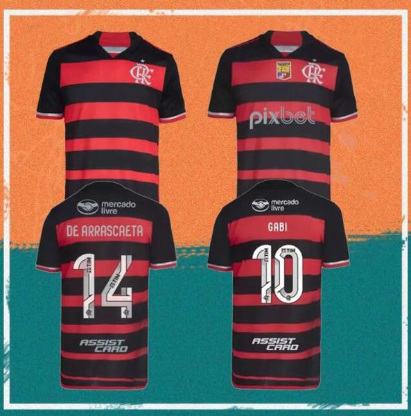 24 25 Maglie da calcio da uomo Flamengo GERSON ERICK VARELA L. ARAUJO THIAGO MAIA PEDRO GERSON ALLAN Abbigliamento da allenamento Maglie da calcio Uniformi a maniche corte