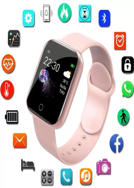 Novo relógio inteligente feminino masculino crianças relógio para android ios eletrônico relógio de fitness rastreador pulseira silicone relógios hours9885178