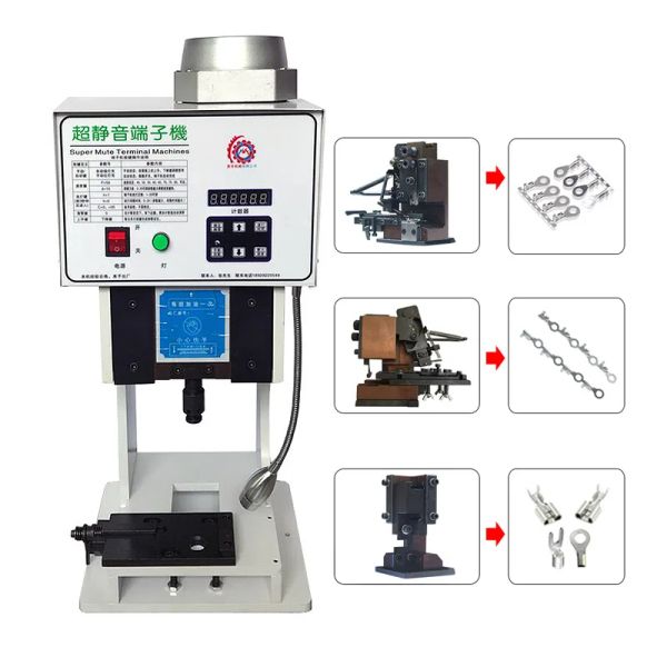 Automatische Hochgeschwindigkeits-Kabel-Crimp-Kabelschuh-Crimpmaschine, 2,0 T, geräuscharme Terminal-Crimpmaschine