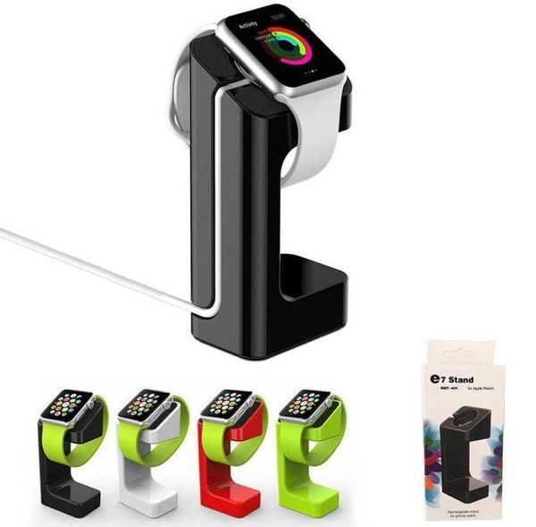 E7 Ladeständer-Halterung für iWatch-Serie, Desktop-Dock, mehrere Farben, Ladestationen mit Einzelhandelsverpackung, Smartwatch A5608832