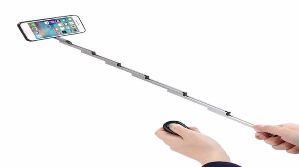 3 in 1 Selfie Stick W Aluminium Cover für das iPhone 876s plus faltbare Selfie mit Hülle Bluetooth -Remote -Verschluss für iPhone 6S64764208