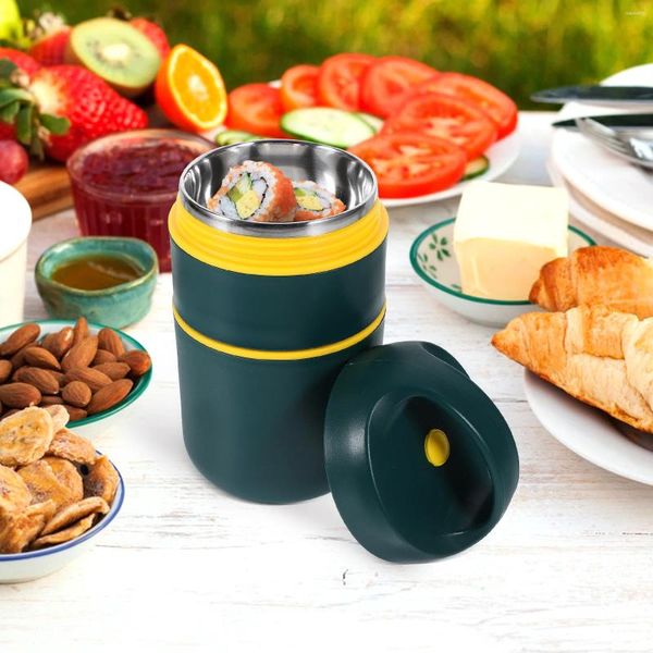 Abendessen Thermal Lunchbox Frühstück Eimer Behälter Isolierhalter Tragbarer Tasse Isolierte Getreidewärmen Becher