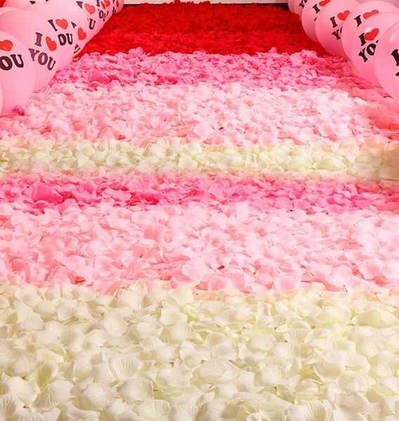 7000 PZ Petali di rosa artificiali Fiore di seta per la decorazione di nozze Accessori per feste fai da te Compleanno San Valentino Supplies7721320