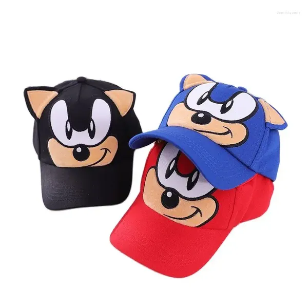 Bola bonés doit verão menino menina boné bonés de beisebol dos desenhos animados ouriço criança sol crianças pico snapback idade para 2 a 7 anos de idade