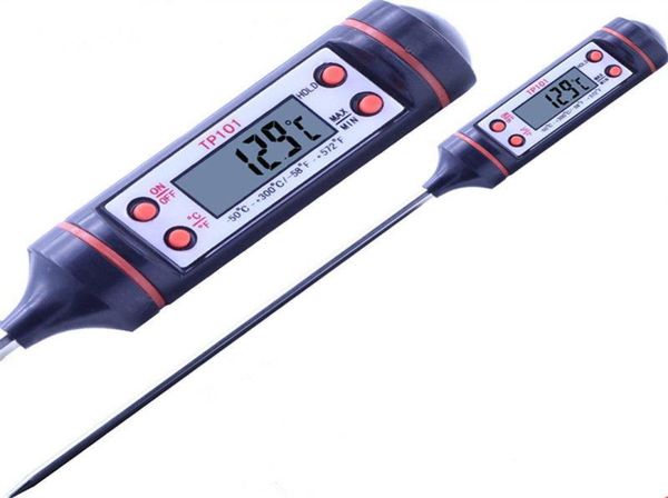 200 pçs grau alimentício digital cozinhar sonda de alimentos carne cozinha churrasco sensor selecionável termômetro portátil digital cozinhar thermometer5326586