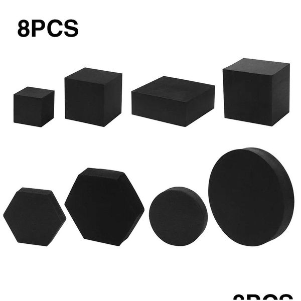 Set di trucchi 8 pezzi Cubo geometrico Rossetto Cosmetici Artigianali Pografia Fondale in schiuma dura Strumenti Studio Puntelli Consegna a goccia Salute Bellezza Otjob