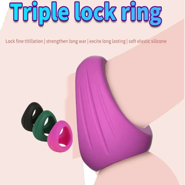 Dreieck Ring Ringe Männlich Keuschheit Käfig Hodensack Bondage Ball Stretcher Verzögerte Ejakulation Spielzeug für Männer Sex Shop