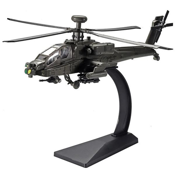 1/32 Ölçekli Apache Helikopter Diecast Alaşım Modeli Koleksiyon Oyuncak Hediyeleri / Koleksiyon / Çocuklar 240314