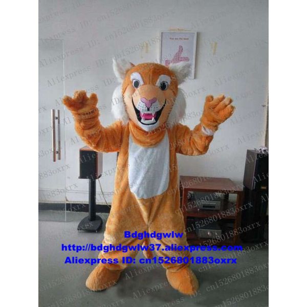 Trajes de mascote marrom gato selvagem caracal lince catamount bobcat traje de mascote personagem de desenho animado tema de filme organizar uma atividade zx923