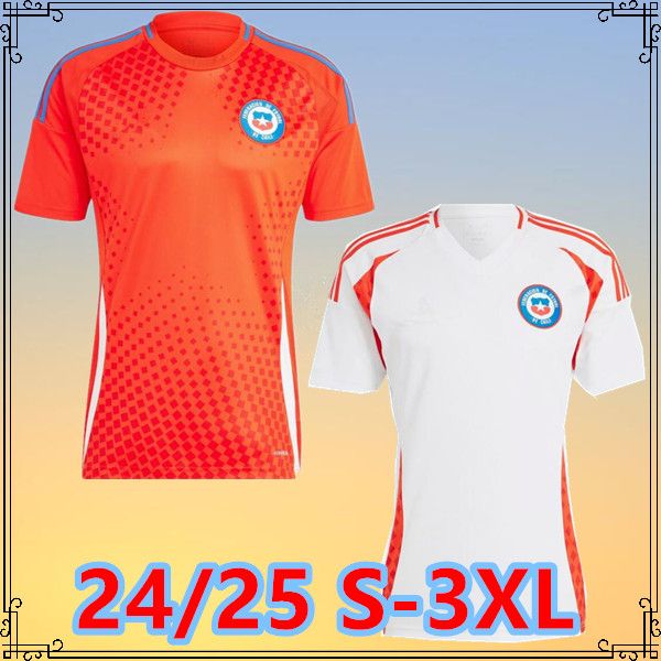 24 25 Chile Futebol Jerseys Chileno 2024 Torcedores Versão Jogador Vidal Alexis Sanchez Felipe Medel Erick E.vargas Homens Kids Kit Camisas de Futebol Salas Zamorano Sierra