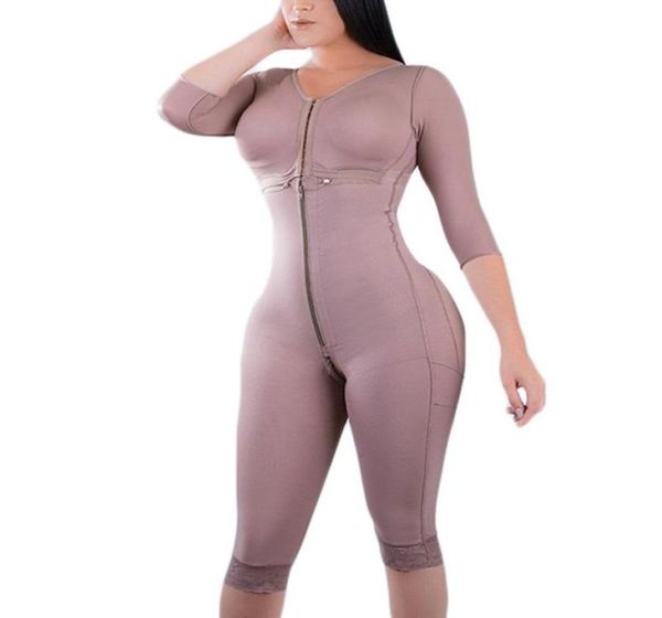 Women039s Shapers Fajas Corpo Shapewear Roupa Interior Nádegas Levantador Shaper Para Mulheres Manga Longa Controle de Barriga Suporte de Mama Zipp4000900