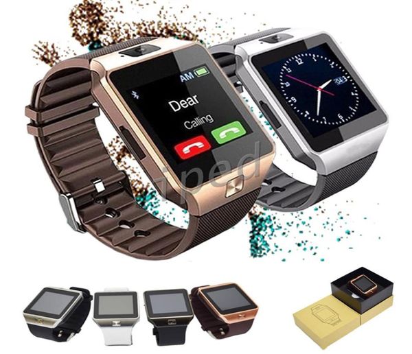 Дешевые умные часы DZ09 Часы Dz09 Wrisbrand Android iPhone Watch Smart SIM Интеллектуальный мобильный телефон Состояние сна Смарт-часы re6185240