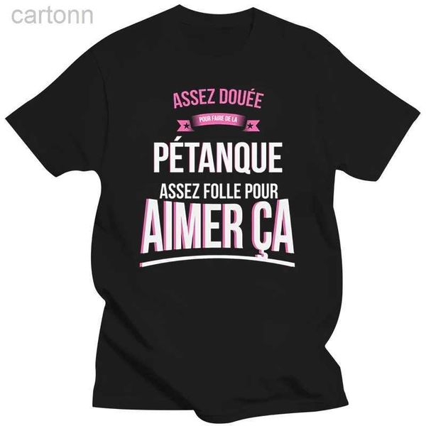 Camisetas Designs Crazy Petanque Crazy Gift Mulher Camiseta Homens Algodão Homens Camisetas 2020 Plus Size S-5XL ldd240314