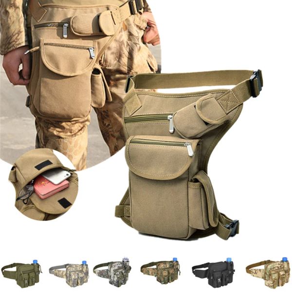 Bolsas de sacolas de lona cairam bolsa de cintura Bolsa de fã de pacote Hip Bum de viagens militares Militares Moldura Multurese Motorcycle Messenger Bags