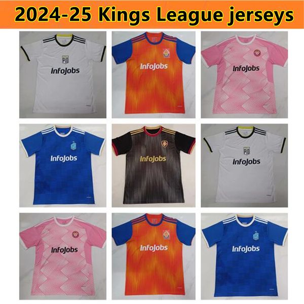 24/25 Kings League Man Soccer Maglie Pio Ultimate Multoless El Barrio Aniquiladores 2024 2025 Fronaldinho Chicharito G. Cichero Gio Football Shirt S-2xl
