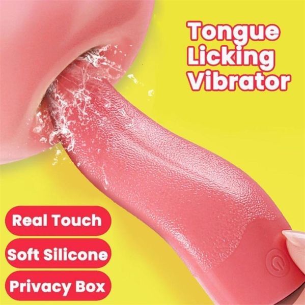 Seks oyuncak masajı yumuşak dil yalama vibratör oyuncakları kadınlar için kadın mastürbatör klitoris stimülatörü g spot masaj vajina dil5984169