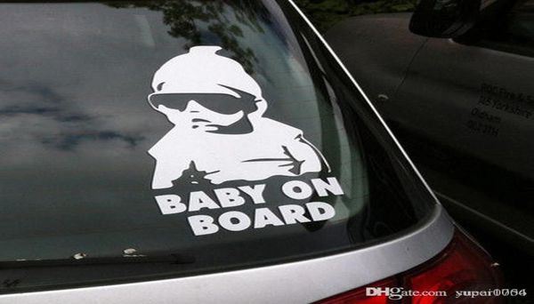 Baby on Board Car Safty Adesivo Decalcomania Impermeabile Notte Riflettente Adesivi murali coperture per auto8615920