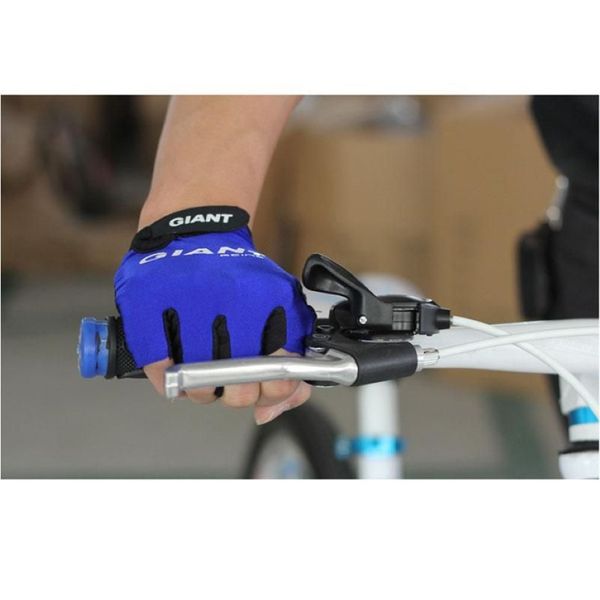 Moda- Luvas de bicicleta gigante meio dedo luvas de ciclismo MTB bicicleta moda estrada motocross luvas ao ar livre Guantes Ciclismo M-XL 3Col270D