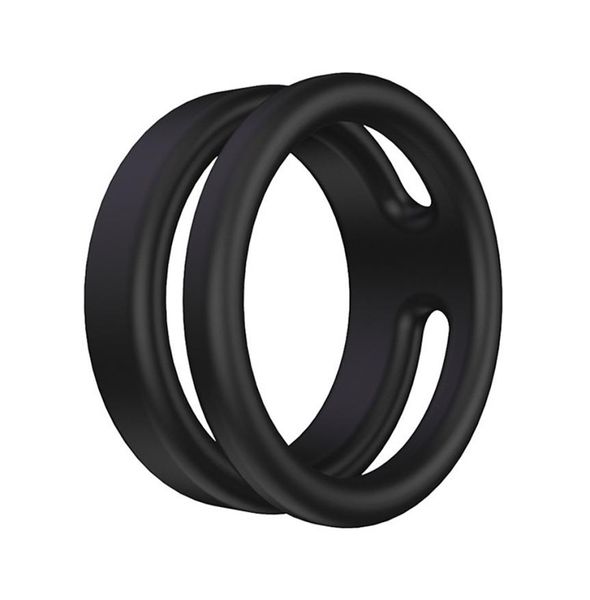 Donna GStrings Maschio Silicone Doppio Cock Ring Ritardo Eiaculazione precoce Dick Lock Rings Articoli del sesso per uomini Coppia Penisring To4114320