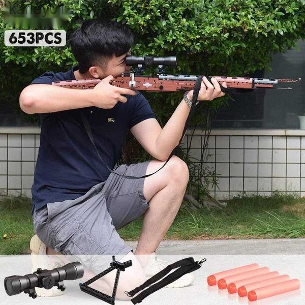 Gun Oyuncakları Askeri 98K Çöl Kartal Saldırı Çamuk Modelleri Tabanca Tabanca Blokları için Uyumlu Yapı Taşları Oyuncaklar YQ240314