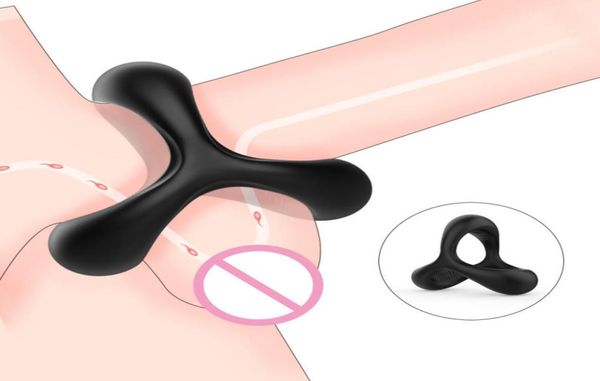 Мягкие силиконовые игрушки для пениса, сексуальный фаллоимитатор для взрослых, кольцо для пениса для мужчин, удлинитель пениса и вибератор, красота Items5138548