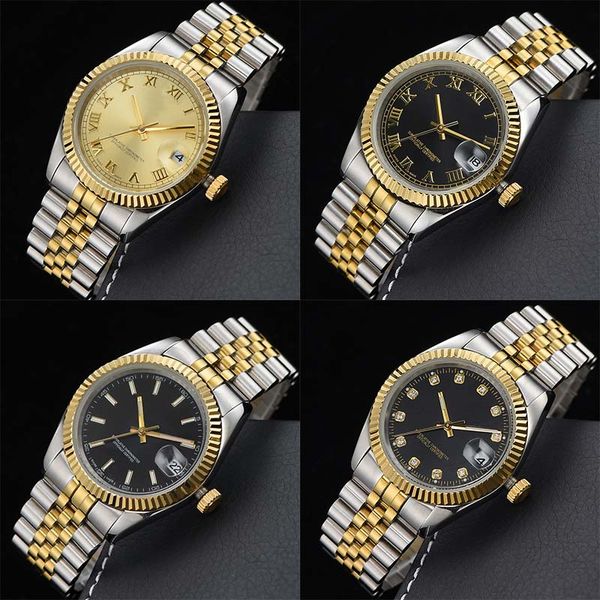 Relógios masculinos de aço inoxidável quartzo relógios de pulso feminino super luminoso 28/31/36/41mm movimento japonês presente de luxo