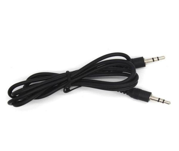 Schwarze 35-mm-versilberte Anschlüsse, Stecker auf Stecker, AUX-Audiokabel für Lautsprecher, Telefon, Kopfhörer, MP3, MP4, DVD, CD, ecta37a089593322