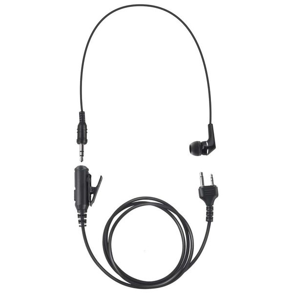 PTT-Mikrofon-Ohrhörer, Zwei-Wege-Radio-Headset, In-Ear-Kopfhörer mit 3,5-mm-Aux-Anschluss für Midland Walkie Talkies