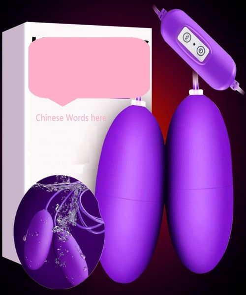 Super silenzioso impermeabile doppie uova vibranti mini vibratore proiettile bastone AV uova di salto donne masturbazione giocattoli del sesso prodotti per adulti fo2656055