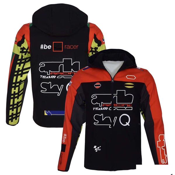 Abbigliamento moto 2022 Inverno Plus Giacca maglione di cotone Tuta da corsa Locomotiva Giacca a vento Caldo stile personalizzato Xl Drop Delivery Automo Otu8I