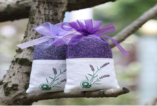 Borsa bustina di lavanda in organza di cotone viola Borsa regalo antimuffa per fiori secchi fai da te dolce Bursa lin45778770852