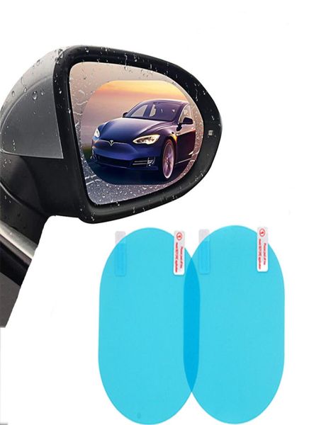 2 pzpair HD Adesivi Per Auto Specchietto retrovisore Pellicola Protettiva Anti Fog Pellicole Per Vetri Antipioggia Protezione Dello Schermo Accessori Auto1518157