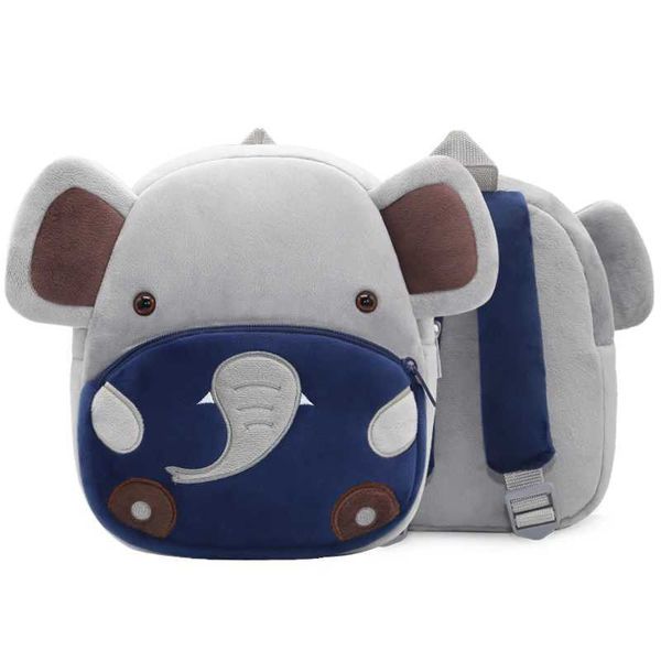 Zaini Ragazzi Ragazze Zaino Simpatico animale Elefante Bambini Zaino in peluche Borsa da scuola per asiloL2403