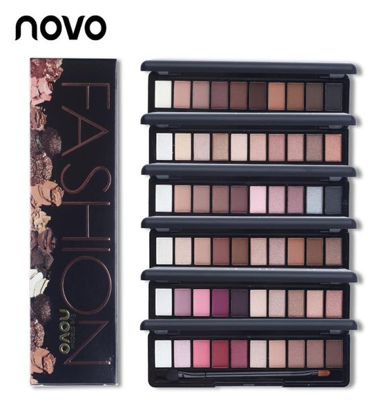 NOVO Brand Fashion 10 colori Shimmer Matte Eye Shadow Palette per trucco Palette per ombretti leggeri Set di cosmetici per trucco naturale con B9766658