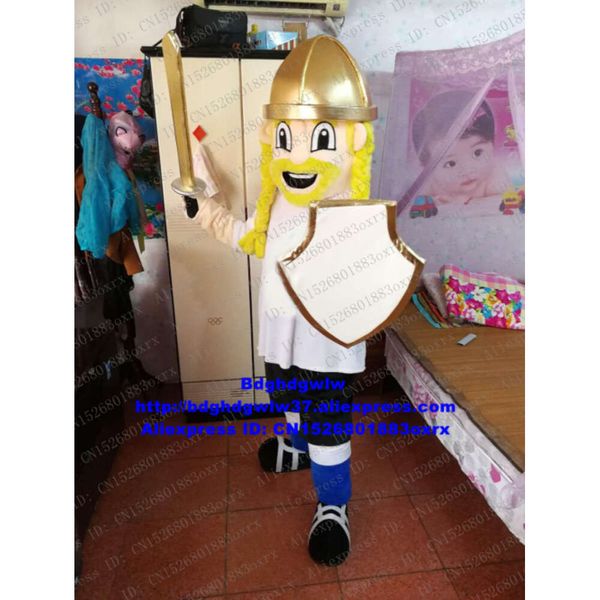 Costumi mascotte Soldato Guerriero Combattente Cavaliere Guardia Guardia del corpo Chevalier Costume mascotte Personaggio dei cartoni animati Fiere Salone di bellezza Zx1516