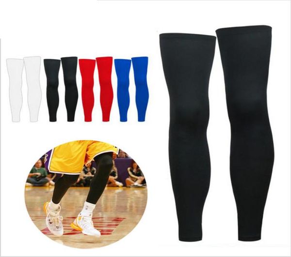 1 stücke Super Elastische Lycra Basketball Knie Pad Unterstützung Klammer Fußball Bein Kalb Oberschenkel Kompression Hülse Sport Safety5254383