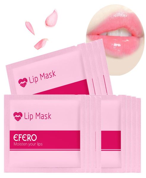 EFERO Collagen Lip Mask Pads Patch für Lippenpflaster, feuchtigkeitsspendende Peeling-Lippen, praller, Pump Essentials Lippenpflege, 6323902