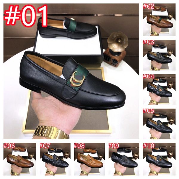 40 estilo masculino designer luxuoso vestido sapatos de couro deslizamento em couro envernizado masculino casual oxford sapato mocassim glitter calçado masculino apontou toe sapatos tamanho 6.5-12