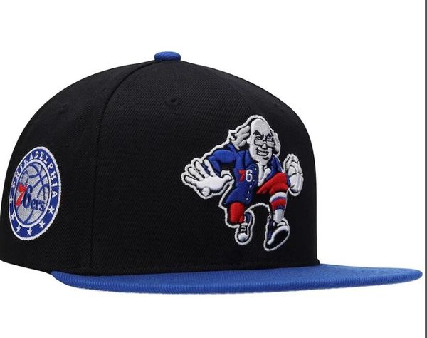 2024 American Basketball „76ers“ Snapback-Hüte 32 Teams Luxus-Designer HOU OKC PHI LAC Casquette Sporthut Strapback Snap Back verstellbare Kappe A4