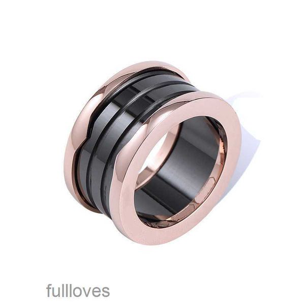 Designer-Ring Gold Silber Schraube Liebe Herren Damen Paar schwarz Keramik 13 Umdrehungen Hochwertiger 925er 18 Karat Goldschmuck mit Boxgröße 512 Rosésilber Luxus-Bandringe für Wo