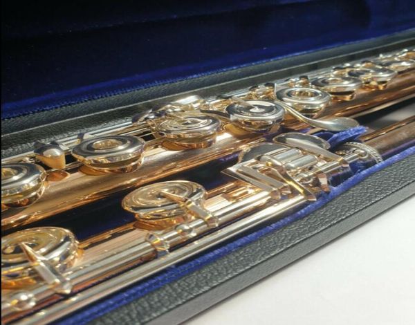 Verne Q Powell 9k Aurumite Gold External Professional Flute Second Hand B Foot OPENHOLE INLINE G BFOOT 17 Holes Open1332581