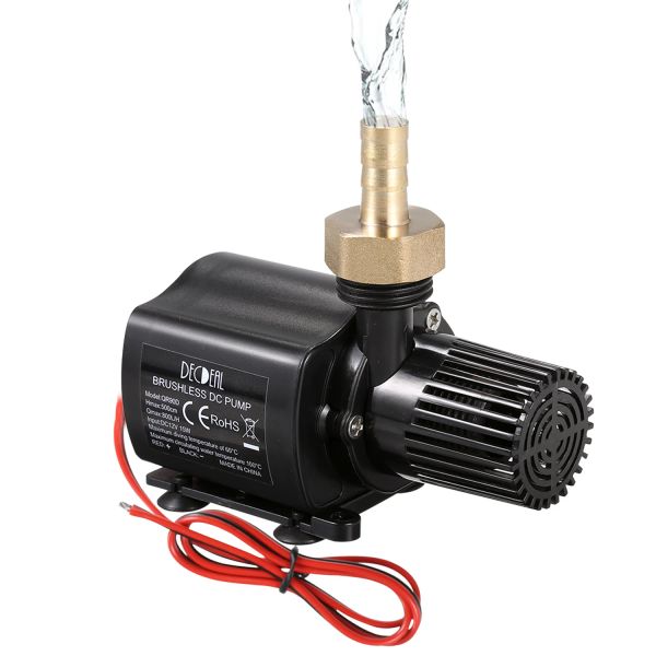 Pumpen Automatische Stopp-Mini-Wasserpumpe Ultraleise DC24V Mikro-wasserdichte Tauchpumpe für Brunnen-Aquarium-Teichzirkulation