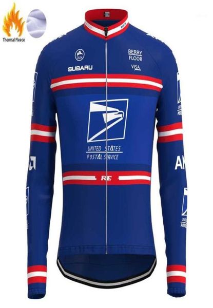 Competição eua equipe postal homem retro camisa de ciclismo velo mangas compridas roupas mtb bicicleta triathlon hombre15311922