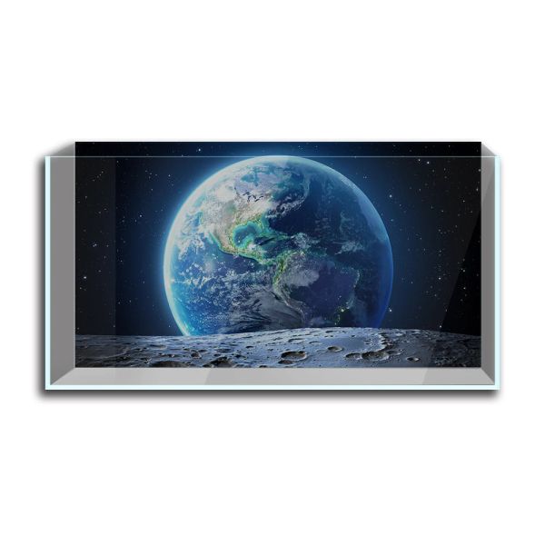 Decorações adesivo de fundo de aquário, terra planeta espaço impressão hd papel de parede decorações de fundo de tanque de peixes cartaz de paisagem de pvc